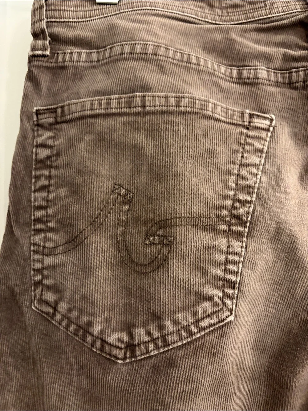 AG Adriano Goldschmied The Matchbox Slim Straight Corduroy Pants Size 33 - Picture 7 of 8
